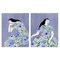 Stupell Industries Floral Women on Purple 2pc Canvas Wall Art Set Design by Melissa Wang